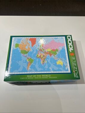 Eurographics Map of the World 1000-Piece Puzzle